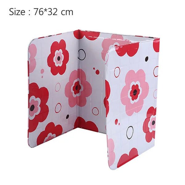 Aluminum Foldable Kitchen Gas Stove Baffle Plate Kichen Accessories Home Gadgets Frying Pan Oil Splash Protection Screen Tools - CLICK TIK