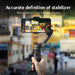 AOCHUAN 3 - Axis Handheld Gimbal Stabilizer for Smartphone with Fill Light for iPhone Android Face Tracking Tiktok Vlog Smart XE - CLICK TIK