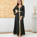 Arab Women's Bronzing Dubai Tourism Dress Fashion Printed Loose Long Sleeves Party Dress Dress - CLICK TIK