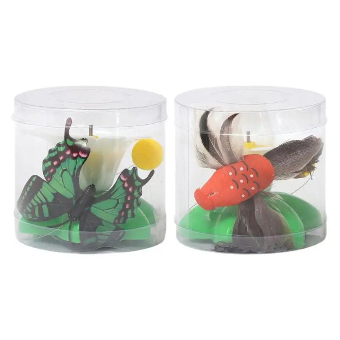 Automatic Electric Rotating Cat Toy Colorful Butterfly Bird Animal Shape Plastic Funny Pet Dog Kitten Interactive Training Toys - CLICK TIK