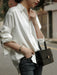 Autumn Silk Professional Cold Style Satin White Shirt - CLICK TIK
