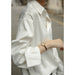 Autumn Silk Professional Cold Style Satin White Shirt - CLICK TIK