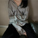 Autumn Silk Professional Cold Style Satin White Shirt - CLICK TIK