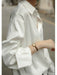 Autumn Silk Professional Cold Style Satin White Shirt - CLICK TIK