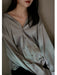Autumn Silk Professional Cold Style Satin White Shirt - CLICK TIK