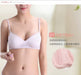 Beautiful Back Silk Girly Simplicity Solid Color Wireless Bra - CLICK TIK