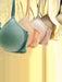 Beautiful Back Silk Girly Simplicity Solid Color Wireless Bra - CLICK TIK