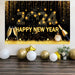 Black Gold New Year Backdrop Banner 2024 - CLICK TIK