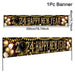 Black Gold New Year Backdrop Banner 2024 - CLICK TIK