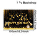 Black Gold New Year Backdrop Banner 2024 - CLICK TIK