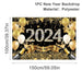Black Gold New Year Backdrop Banner 2024 - CLICK TIK