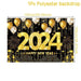 Black Gold New Year Backdrop Banner 2024 - CLICK TIK
