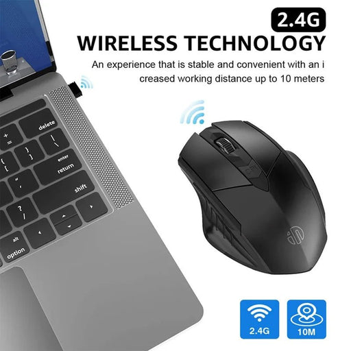 Bluetooth Compatible Mouse Rechargeable 2.4G INPHIC Wireless Mouse Office Mute Support PC Laptop Tablet Smartphone Universal - CLICK TIK