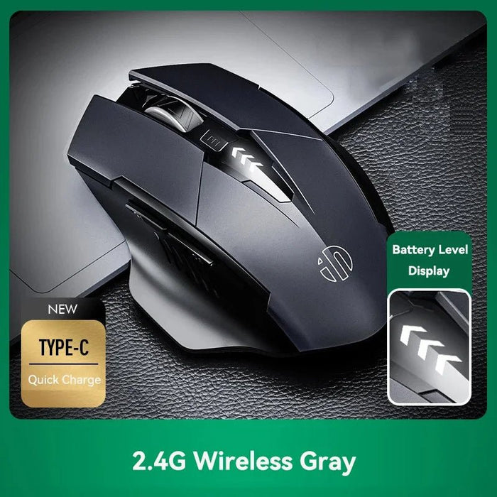 Bluetooth Compatible Mouse Rechargeable 2.4G INPHIC Wireless Mouse Office Mute Support PC Laptop Tablet Smartphone Universal - CLICK TIK