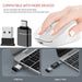 Bluetooth - Compatible Wireless Mouse 2.4G Rechargeable Wireless Computer Mouse USB Silent Gamer Mice For PC Laptop Macbook Tablet - CLICK TIK