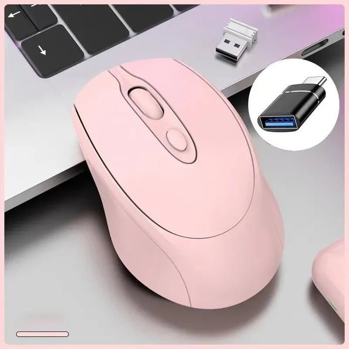 Bluetooth - Compatible Wireless Mouse 2.4G Rechargeable Wireless Computer Mouse USB Silent Gamer Mice For PC Laptop Macbook Tablet - CLICK TIK