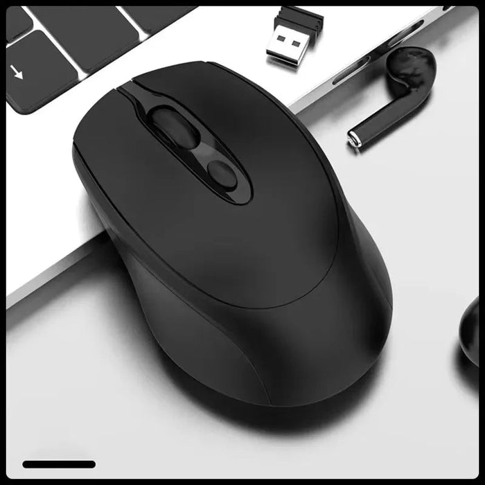 Bluetooth - Compatible Wireless Mouse 2.4G Rechargeable Wireless Computer Mouse USB Silent Gamer Mice For PC Laptop Macbook Tablet - CLICK TIK