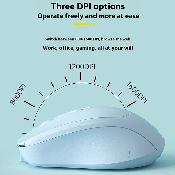 Bluetooth - Compatible Wireless Mouse 2.4G USB Wireless Computer Mouse Rechargeable Silent Mice For PC Laptop Macbook Tablet - CLICK TIK