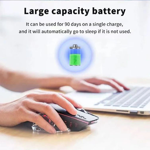 Bluetooth Mouse Gaming Computer Rechargeable Wireless Mouse USB Mechanical E - Sports Backlight PC Gamer Mouse For Computer - CLICK TIK