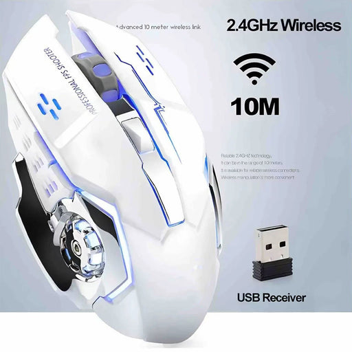 Bluetooth Mouse Gaming Computer Rechargeable Wireless Mouse USB Mechanical E - Sports Backlight PC Gamer Mouse For Computer - CLICK TIK