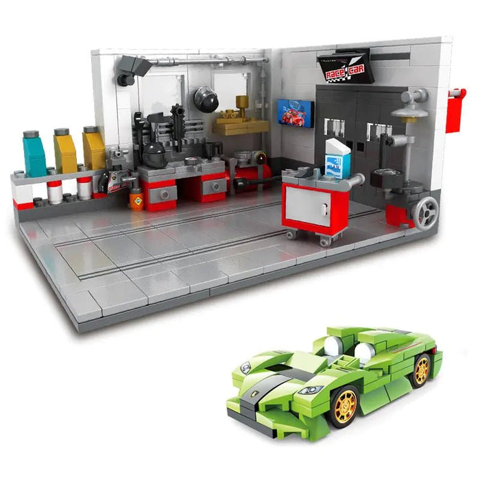 Building Block Garage Car Toys - CLICK TIK