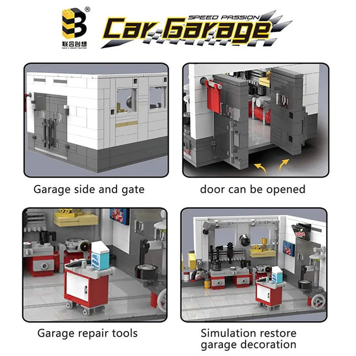 Building Block Garage Car Toys - CLICK TIK