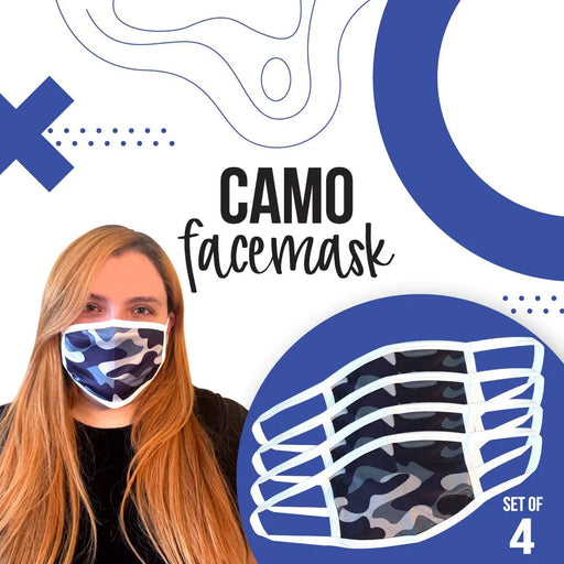 Camo Face Masks - Individual or Set of 4 - CLICK TIK