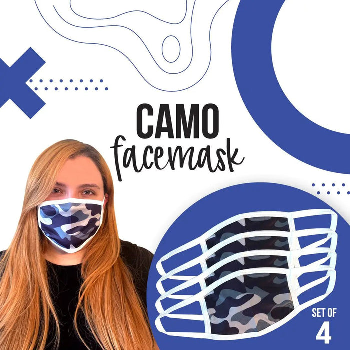 Camo Face Masks - Individual or Set of 4 - CLICK TIK