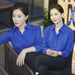 Chen Shu Same Style as Stars Royal Blue Shirts Women's Long - Sleeved Silk Stretch Satin Professional Shirt Mulberry Silk All - Matching OL - CLICK TIK