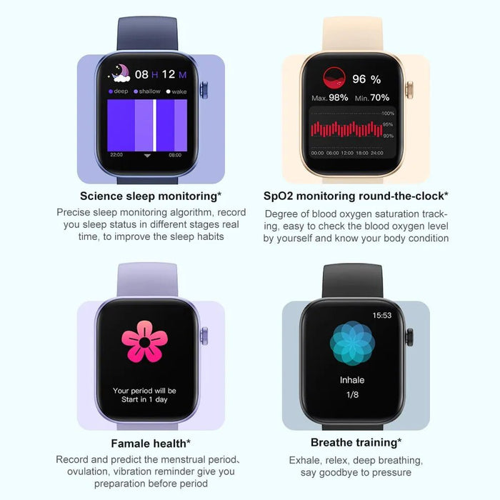 COLMI P71 Voice Calling Smartwatch Men Health Monitoring IP68 Waterproof Smart Notifications Voice Assistant Smart Watch Women - CLICK TIK