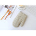 Cute Non - Slip Kitchen Gloves - Yellow & Gray Cotton Nordic Design for Baking, BBQ, Microwave, and Oven Use" - CLICK TIK
