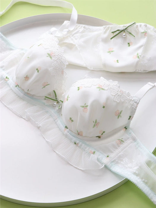 Cute Suit White Push - up Student Girl Underwear - CLICK TIK