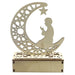 Decoration Ramadan Mubarak 2024 Eid Festival Party Supplies LED light Decorations Handicrafts Small Wooden Star Moon Child Box - CLICK TIK