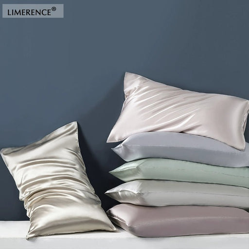 Double - Sided Silk Pillowcase 19 M 100% Mulberry Silk Pillowcase Beauty Silk 6A Grade Crepe Satin Single Pack - CLICK TIK