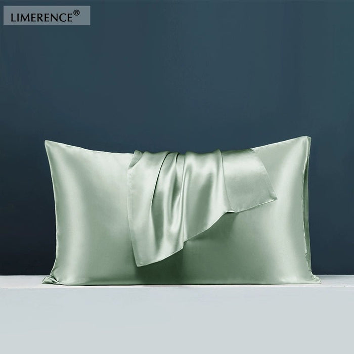 Double - Sided Silk Pillowcase 19 M 100% Mulberry Silk Pillowcase Beauty Silk 6A Grade Crepe Satin Single Pack - CLICK TIK