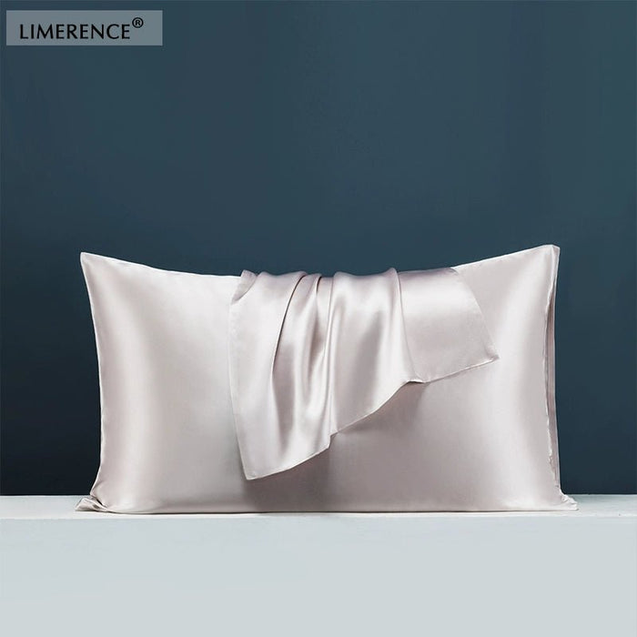 Double - Sided Silk Pillowcase 19 M 100% Mulberry Silk Pillowcase Beauty Silk 6A Grade Crepe Satin Single Pack - CLICK TIK