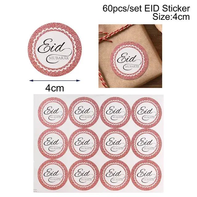 Eid Mubarak Plates Banner Balloon Tableware Ramadan Decoration 2024 Ramadan Kareem Islamic Muslim Party Decor Eid Al Adha Gifts - CLICK TIK