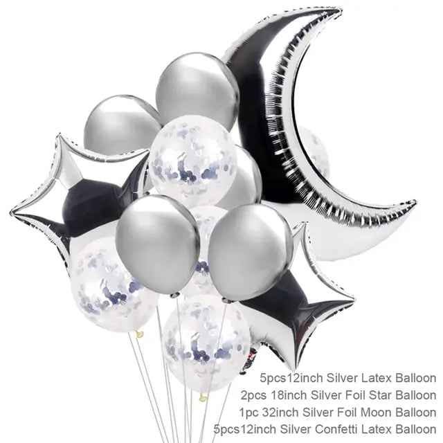 Eid Mubarak Plates Banner Balloon Tableware Ramadan Decoration 2024 Ramadan Kareem Islamic Muslim Party Decor Eid Al Adha Gifts - CLICK TIK