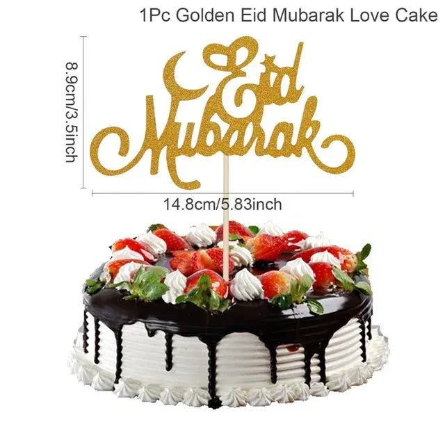 Eid Mubarak Plates Banner Balloon Tableware Ramadan Decoration 2024 Ramadan Kareem Islamic Muslim Party Decor Eid Al Adha Gifts - CLICK TIK