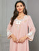 Eid Muslim Party Dress for Women Ramadan Abaya Long Dress Pink Elbise Morocco Kaftan Vestidos Largos Dubai Robe Jalabiya 2024 - CLICK TIK