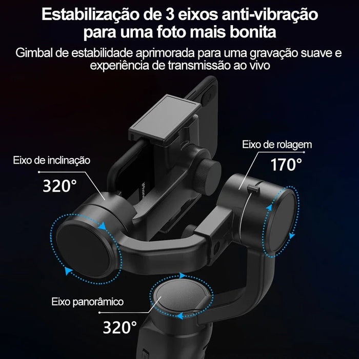 F8 Handheld 3 - Axis Gimbal Phone Holder Anti Shake Video Record Stabilizer for HUAWEI Xiaomi iPhone Smartphone Gimbal Stabilizer - CLICK TIK