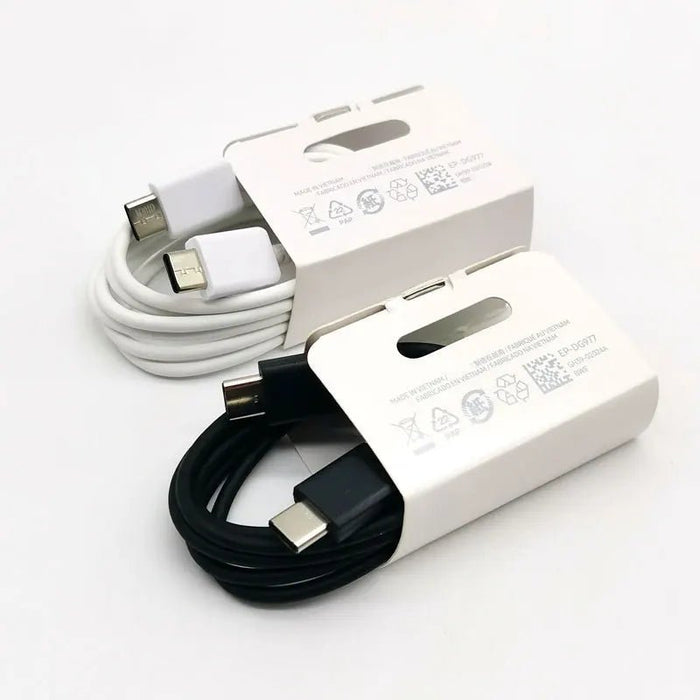 For Samsung 25W USB C Super Fast Charger Cable For Galaxy S20 S21 S22 S23 S24 Note 20 Ultra 10 Plus A55 A35 Z Flip Fold 5 4 3 2 - CLICK TIK