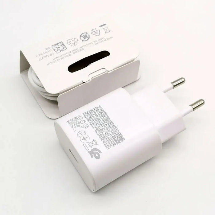 For Samsung 25W USB C Super Fast Charger Cable For Galaxy S20 S21 S22 S23 S24 Note 20 Ultra 10 Plus A55 A35 Z Flip Fold 5 4 3 2 - CLICK TIK