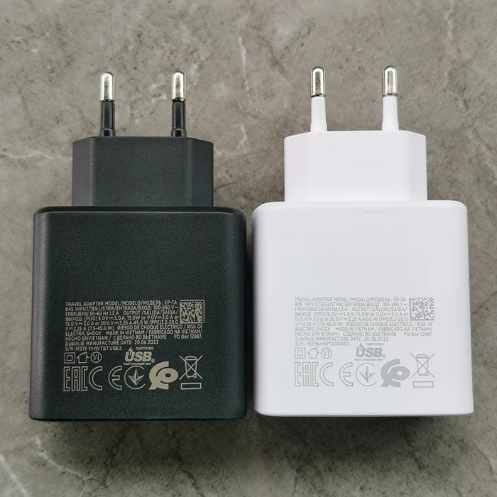 For Samsung S20 S21 S22 S23 S24 Note 20 Ultra 10 Plus Charger 45w Super Fast Charging Adapter for Galaxy Z Flip Fold 5 4 3 2 A73 - CLICK TIK