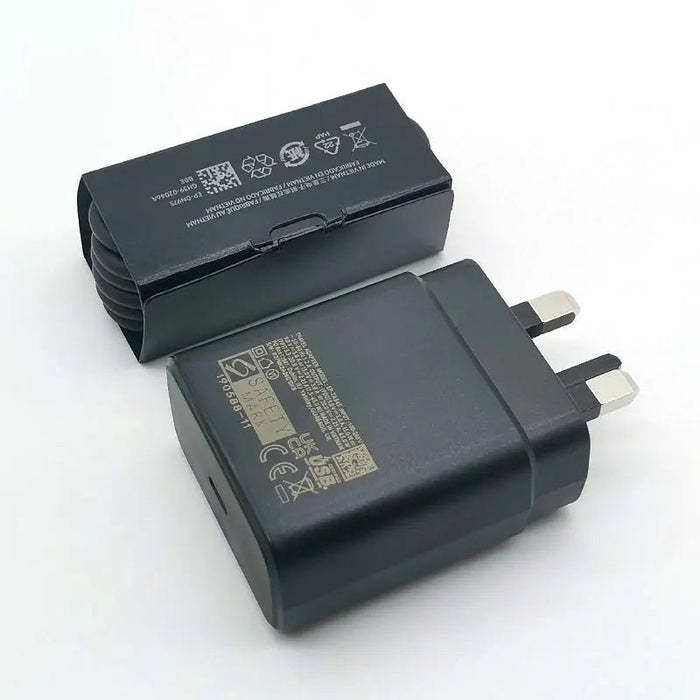 For Samsung S24 S23 S22 S21 S20 Note 20 Ultra 10 plus FE 45W UK Super Fast Charger Type C Adapter for Galaxy Z Flip Fold 5 4 3 2 - CLICK TIK