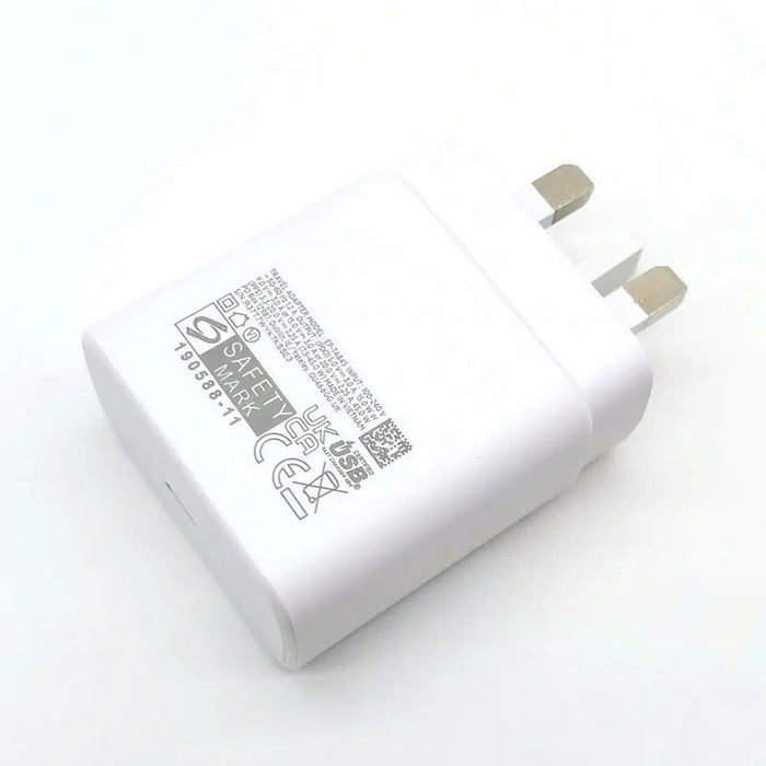 For Samsung S24 S23 S22 S21 S20 Note 20 Ultra 10 plus FE 45W UK Super Fast Charger Type C Adapter for Galaxy Z Flip Fold 5 4 3 2 - CLICK TIK