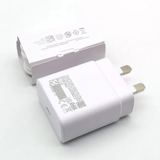 For Samsung S24 S23 S22 S21 S20 Note 20 Ultra 10 plus FE 45W UK Super Fast Charger Type C Adapter for Galaxy Z Flip Fold 5 4 3 2 - CLICK TIK