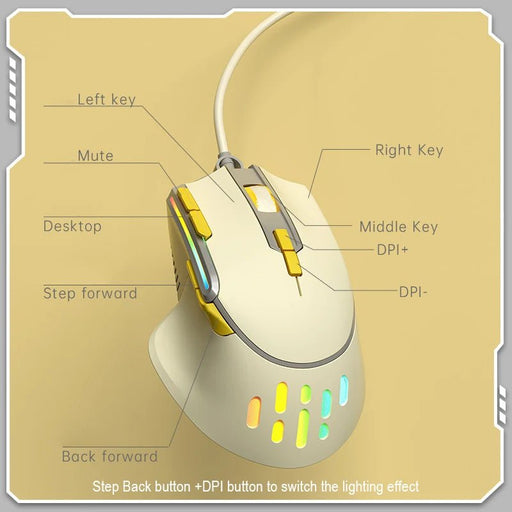 G3 Rechargeable Bluetooth wireless mouse, 2.4GHz USB RGB 1200DPI mouse, suitable for laptop tablet Macbook gamer mouse - CLICK TIK