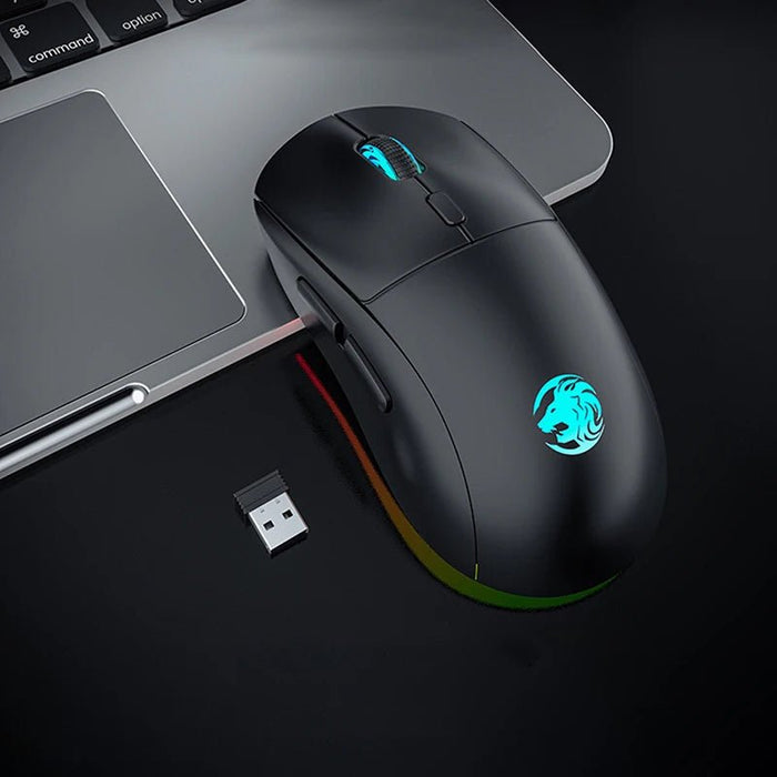 G301 Rechargeable USB 2.4G Wireless Bluetooth RGB Light Gaming Mouse Desktop PC Computers Notebook Laptop Mice Mause Gamer Cute - CLICK TIK