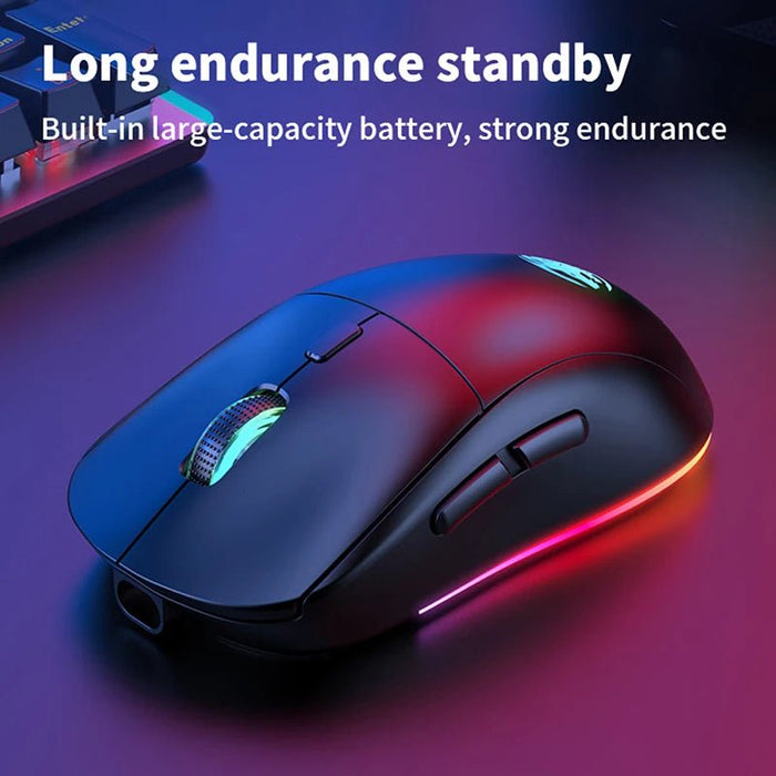 G301 Rechargeable USB 2.4G Wireless Bluetooth RGB Light Gaming Mouse Desktop PC Computers Notebook Laptop Mice Mause Gamer Cute - CLICK TIK